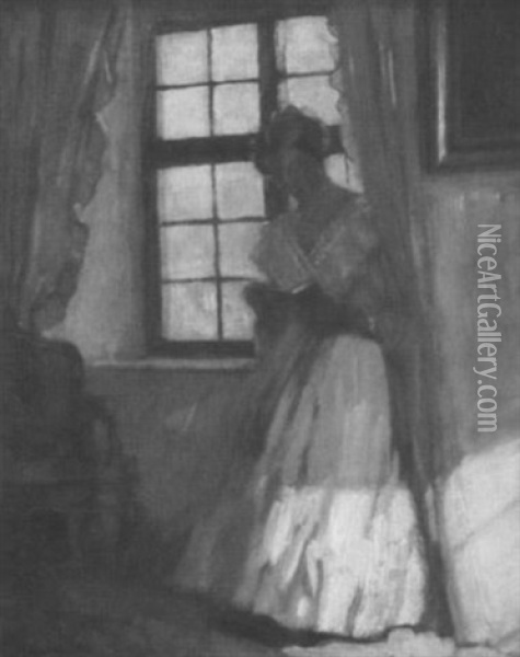 Lesendes Madchen Am Fenster Oil Painting - Paul Segisser