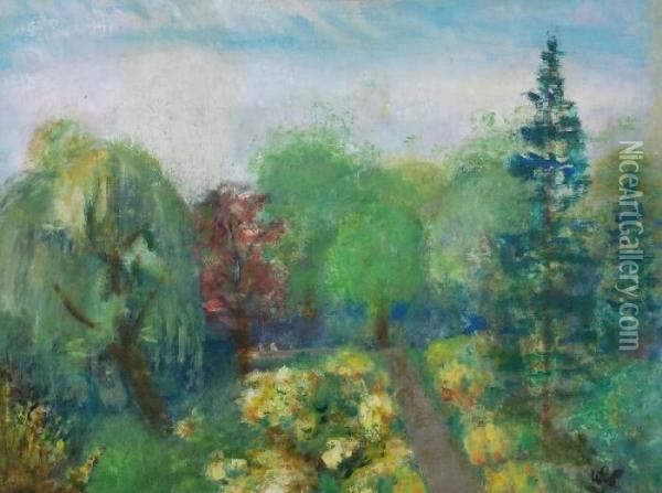 Park Oil Painting - Wojciech Weiss