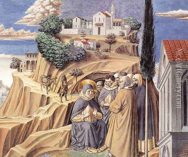 The Parable of the Holy Trinity (detail) 1464-65 Oil Painting - Benozzo di Lese di Sandro Gozzoli