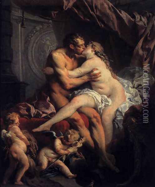 Hercules and Omphale 1735 Oil Painting - Francois Boucher
