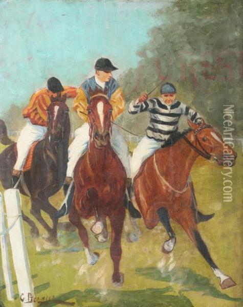 Nation Race, House Of Brussels Oil Painting - Georges, Geo Bernier