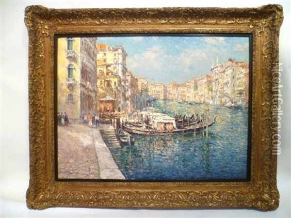Le Grand Canal A Venise Oil Painting - Paul Leduc