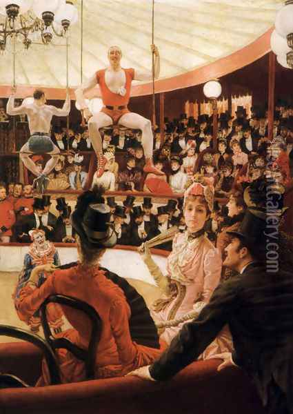 Women of Paris, The Circus Lover Oil Painting - James Jacques Joseph Tissot