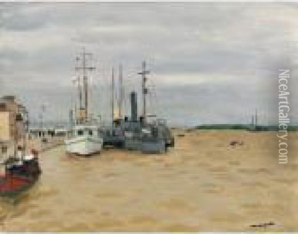 Le Danube A La Galatz Oil Painting - Albert Marquet