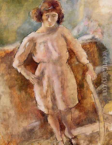 Little Nana from Cassis Oil Painting - Jules Pascin