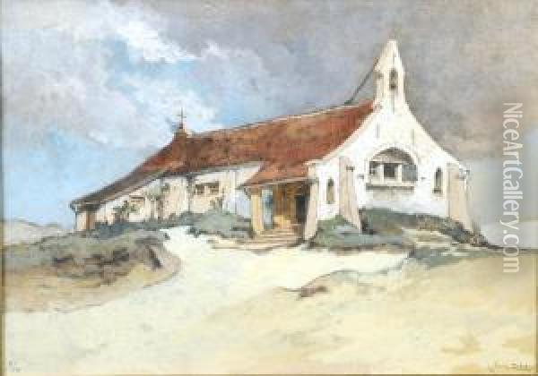 Eglise Dans Les Dunes Oil Painting - Louis Titz