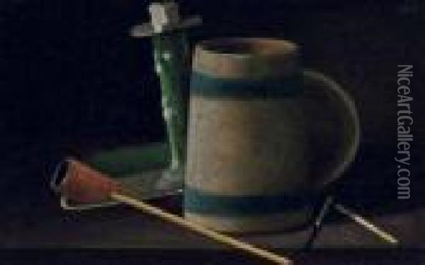 Still Life With Mug Oil Painting - John Frederick Peto