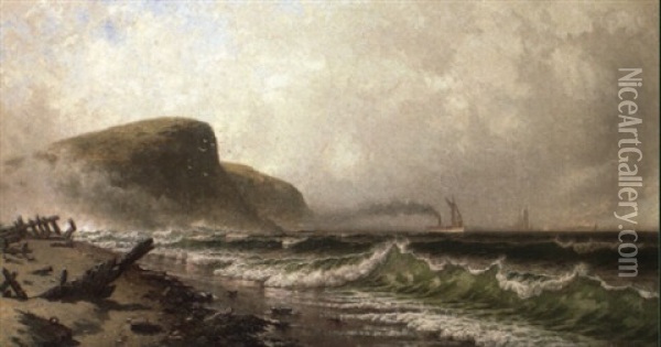 Stormy Seascape Oil Painting - Alfred Thompson Bricher