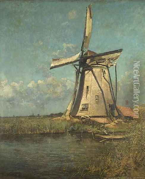 The windmill Oil Painting - Paul Kuhstoss