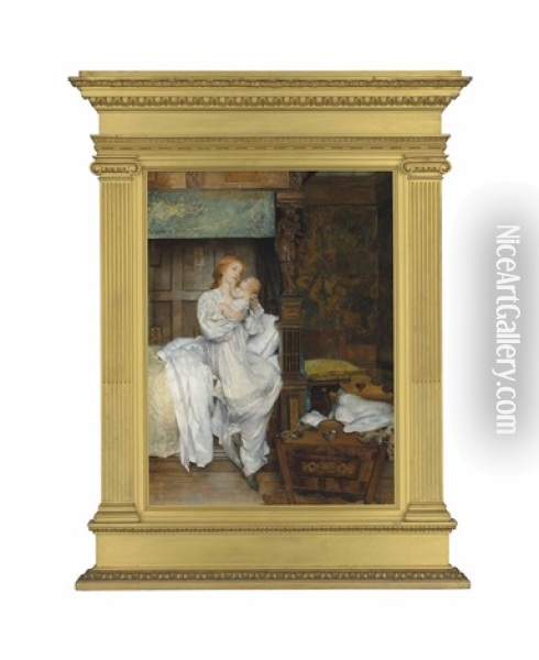 Bright Be Thy Noon Oil Painting - Laura Theresa Alma-Tadema