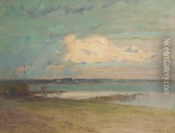 ''coast Of Connecticut'' Oil Painting - Walter Clark