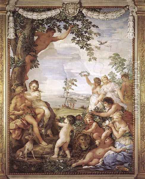 The Golden Age 1641-46 Oil Painting - Pietro Da Cortona (Barrettini)