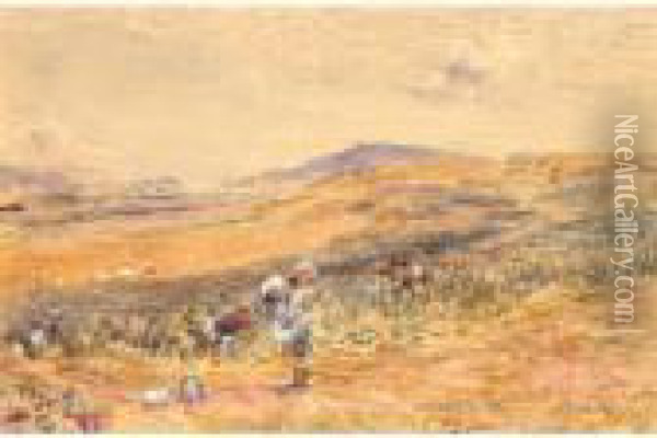 The Bean Field At Campbelltown Oil Painting - William McTaggart