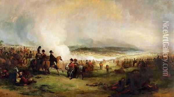 The Battle of Waterloo 2 Oil Painting - George Jones
