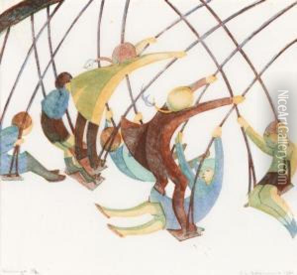 Swings Oil Painting - Ethel L. Spowers
