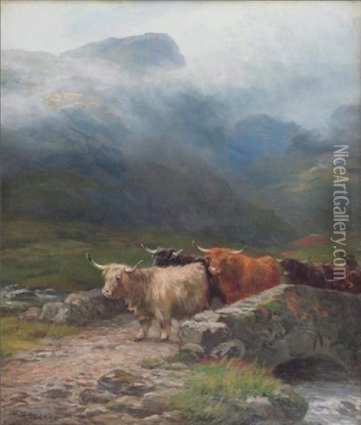 Near Inveroran, Argyleshire Oil Painting - Henry Garland