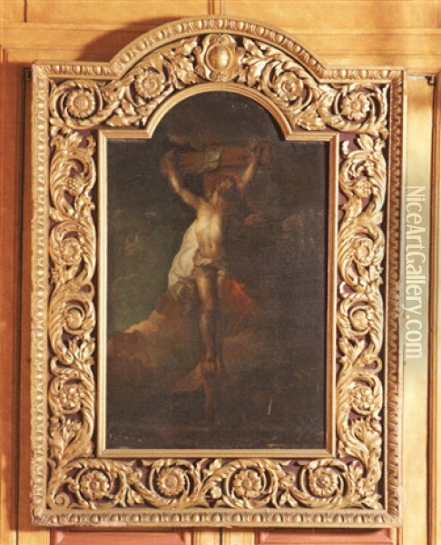 Le Christ Sur Sa Croix Oil Painting - Charles de La Fosse