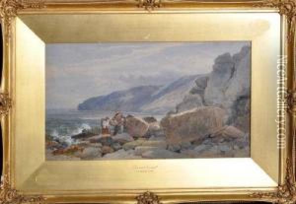 Dorset Coast Oil Painting - John Henry Mole