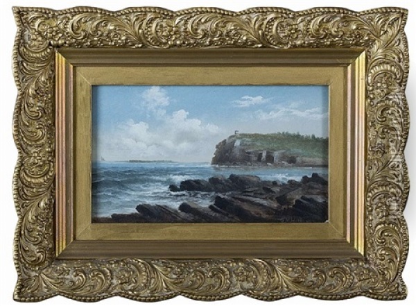 Whitehead, Cushing's Island, Maine Oil Painting - George M. Hathaway