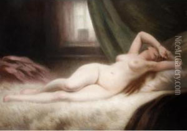 Reclining Nude Oil Painting - Antony Troncet