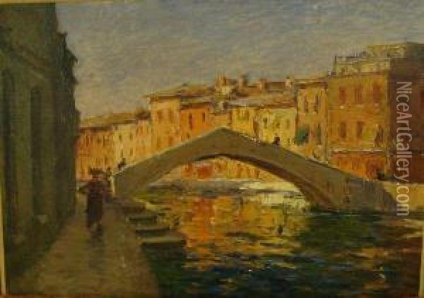 Vue De Venise Oil Painting - Maurice Moisset