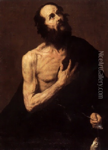 Der Hl. Petrus Als Fischer Oil Painting - Jusepe de Ribera