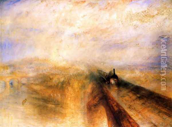 Rain Steam and Speed the Great Western Railway Oil Painting - Joseph Mallord William Turner