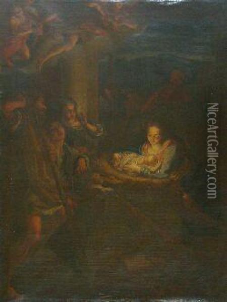 Adoration Of The Shepherds Oil Painting - Michelangelo Merisi Da Caravaggio