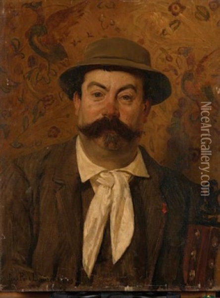 Portrait De Monsieur Louis Pretet Oil Painting - Jean Paul Laurens