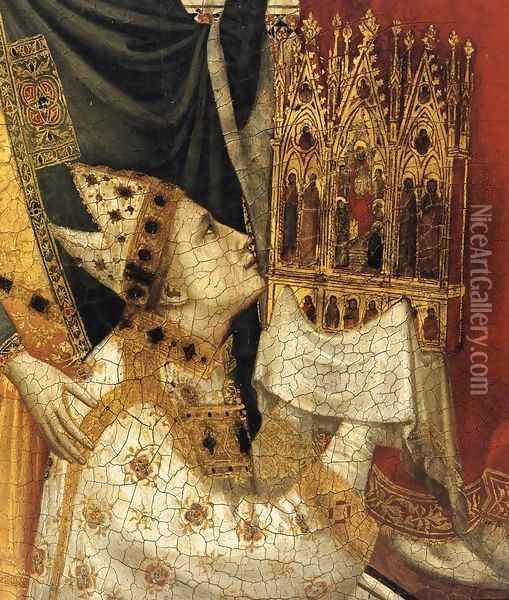 The Stefaneschi Triptych St Peter Enthroned (detail) Oil Painting - Giotto Di Bondone
