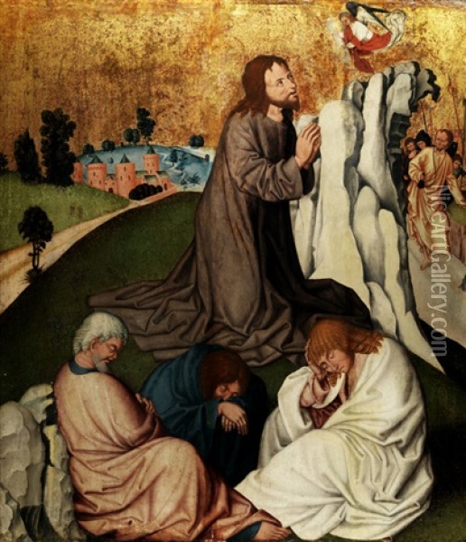 Christus Am Olberg Oil Painting - Rueland Frueauf the Elder