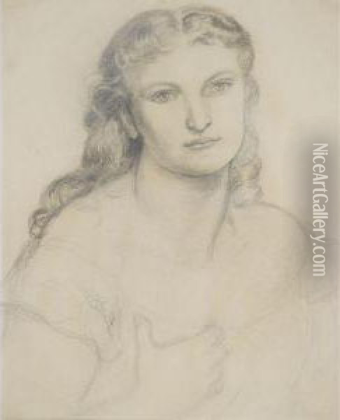 Sketch For Venus Verticordia Oil Painting - Dante Gabriel Rossetti