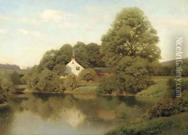Early Summer at East Lyme, Connecticut Oil Painting - Henry Pember Smith