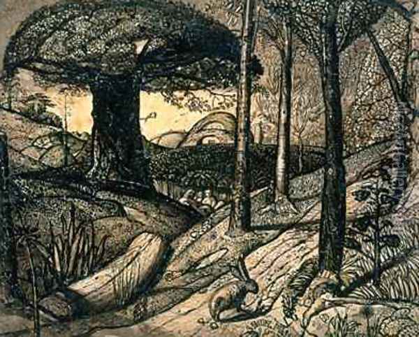 Early Morning, 1825 Oil Painting - Samuel Palmer