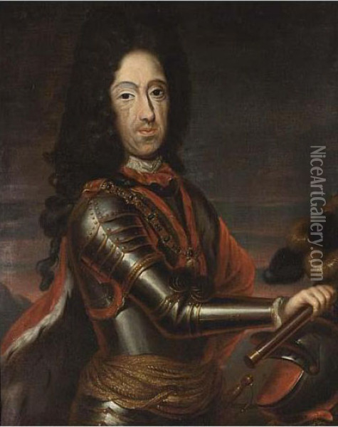 A Portrait Of Willem Iii Oil Painting - Sir Peter Lely