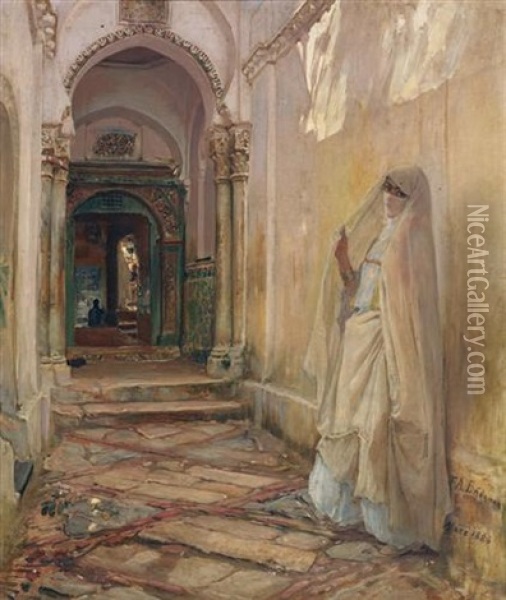 Sarayda Gozde Oil Painting - Frederick Arthur Bridgman