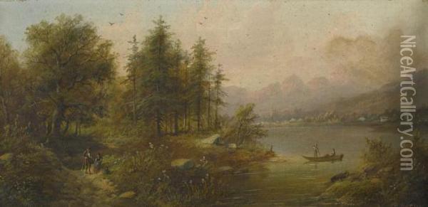Herbst Oil Painting - Eduard Boehm