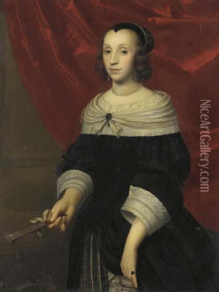 Portrait Of A Lady Oil Painting - Isaac Luttichuys
