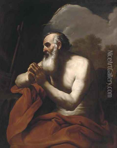 The Penitent Saint Jerome Oil Painting - Giacinto Brandi