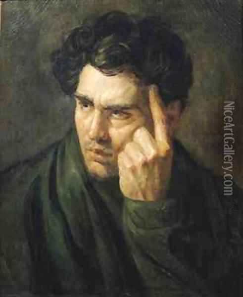Portrait of Lord Byron 1788-1824 Oil Painting - Theodore Gericault