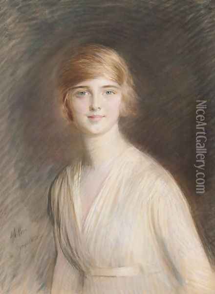 Portrait of Jacqueline Oil Painting - Paul Cesar Helleu