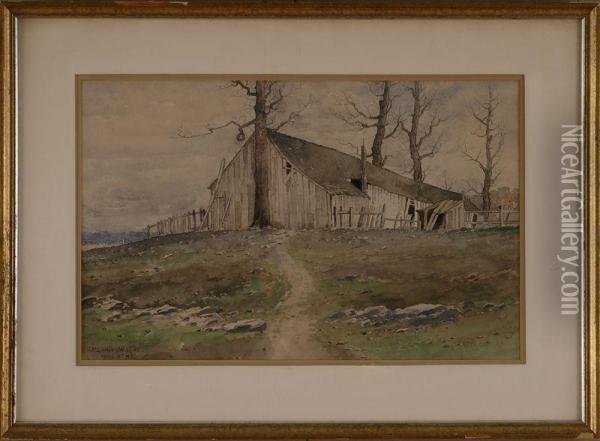 Weathered Barn Oil Painting - Delancey Walker Gill