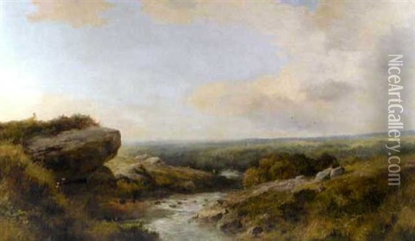 Swaledale, Yorkshire Oil Painting - Edward H. Niemann