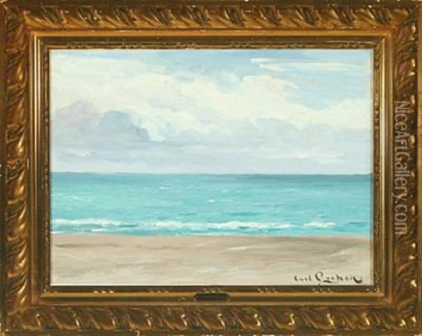 Skagen South Beach In May Oil Painting - Carl Ludvig Thilson Locher