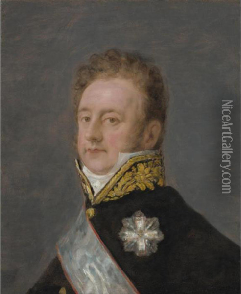 Portrait Of Prince Alois Wenzel Von Kaunitz-rietberg Oil Painting - Francisco De Goya y Lucientes