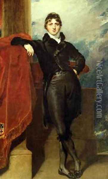 Lord Granville Leveson Gower Later 1st Earl Granville Oil Painting - Sir Thomas Lawrence