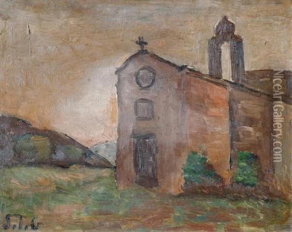 Monasterio De Poblet Oil Painting - Joaquin Torres-Garcia