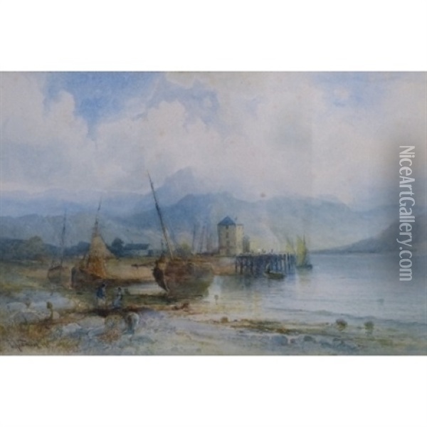 Inverary Scotland Oil Painting - Emil Axel Krause