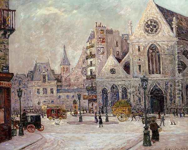 The Church of Saint Nicolas of the Fields, rue Saint Martin Oil Painting - Maxime Maufra