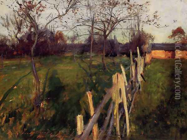 Home Fields Oil Painting - John Singer Sargent